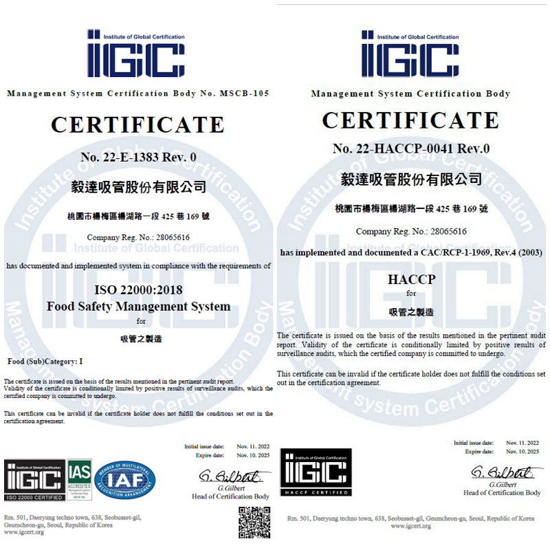 ISO22000/HACCP 食品安全管理標準
